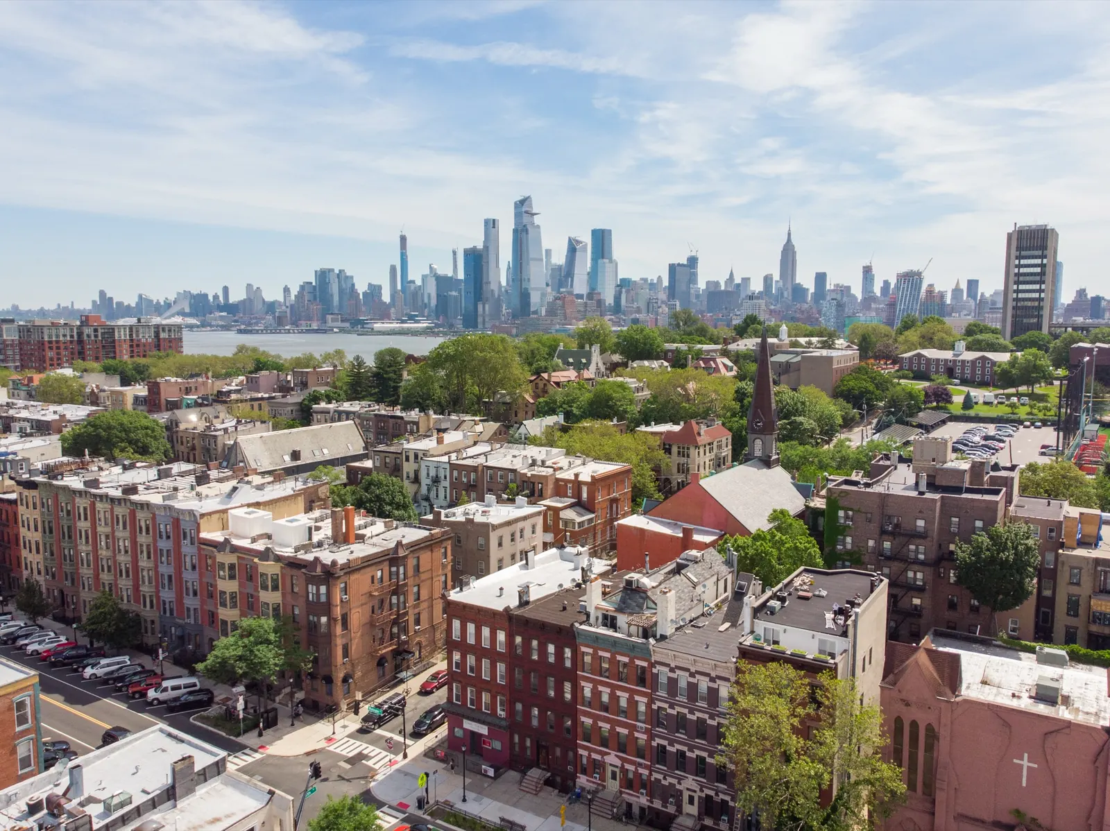 Hoboken with the Manhattan skyline beyond